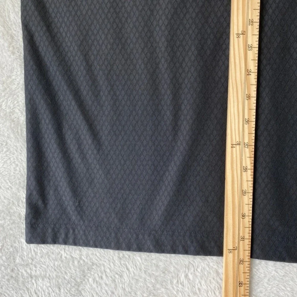 Nike Dry Fit Golf Polo Shirt Men XL Black Diamond Texture Geometric Activewear‎